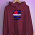 Leather Pride Flag Ripped Reveal Hoodie